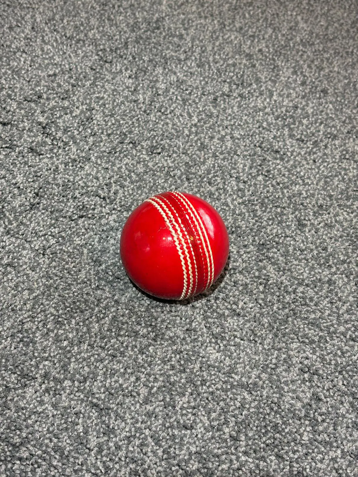 Hand Stitched 4 PCs Leather Hard Ball Red | Completely Waxed Shine